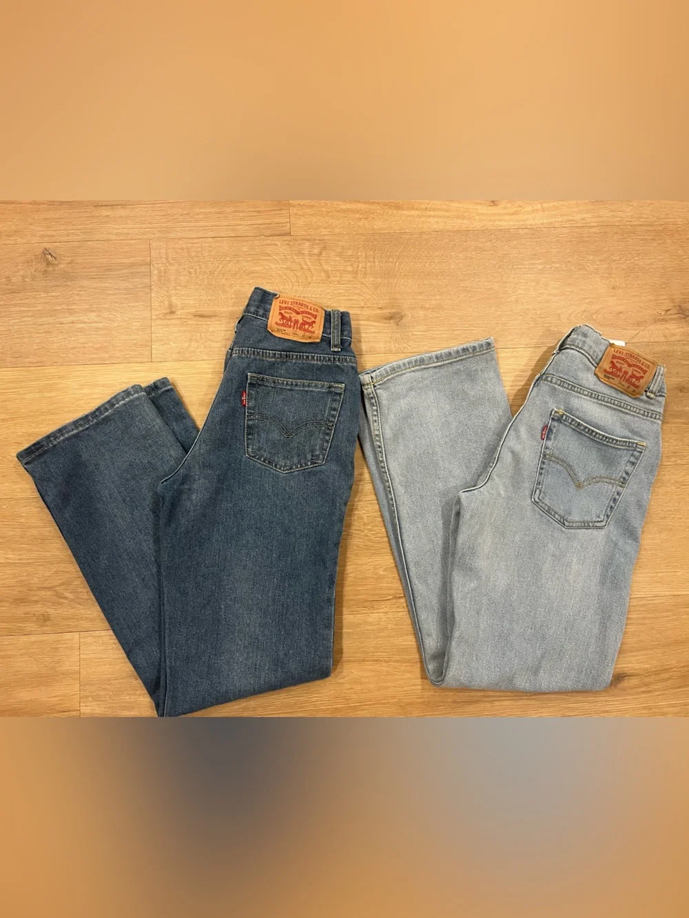 Levis boys Jeans - Dark Indigo & Light Wash 14